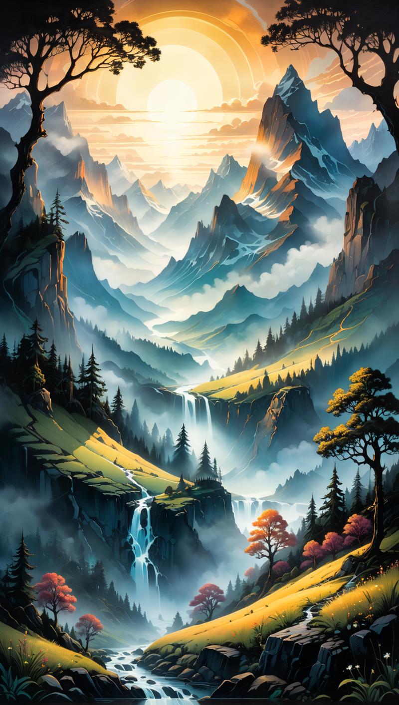 02666-2202777279-summer, best quality, ink painting, acrylic, Capture the ethereal beauty of a misty mountain range, where veils of fog embrace t.png